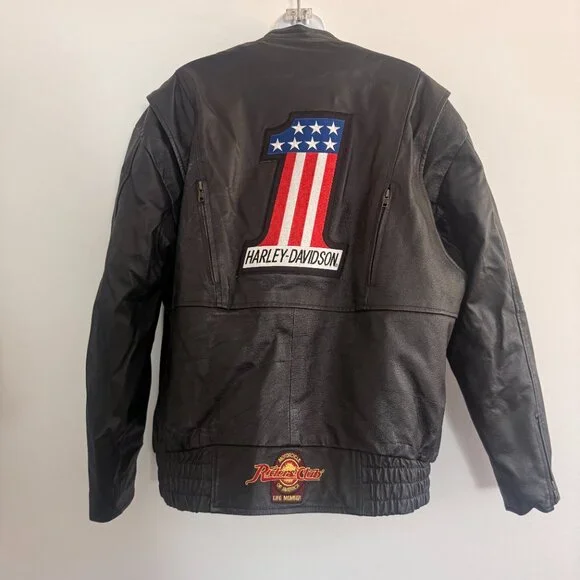Vintage Harley-Davidson Riders Club Genuine Leather Jacket | XL - Picture 2 of 12